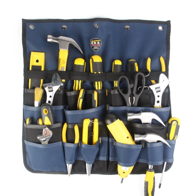 FASITE PT-N018 MultiPatternal Adjustable Hanging Bag Tool Organizer, Blue - Image 1